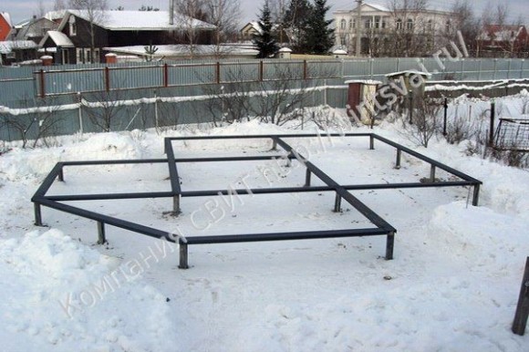 Установка свай в зимний период