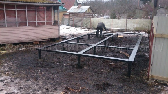Винтовые сваи в Петергофе